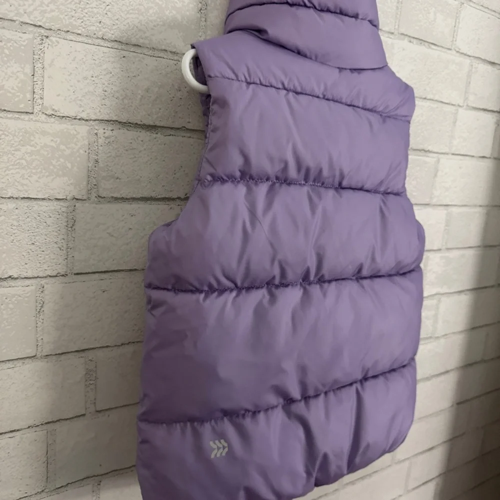 ALL IN MOTION Girls Lavender Puffer Vest